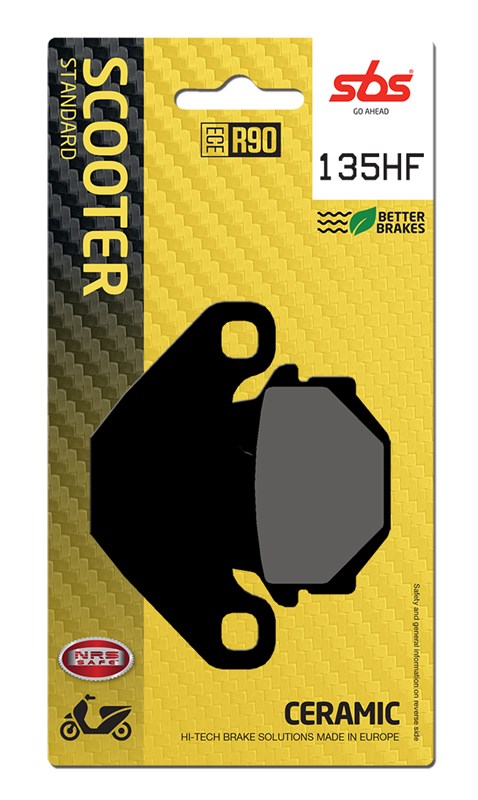 SBS brake pads KH67 street standart ceramic colour black (135HF)